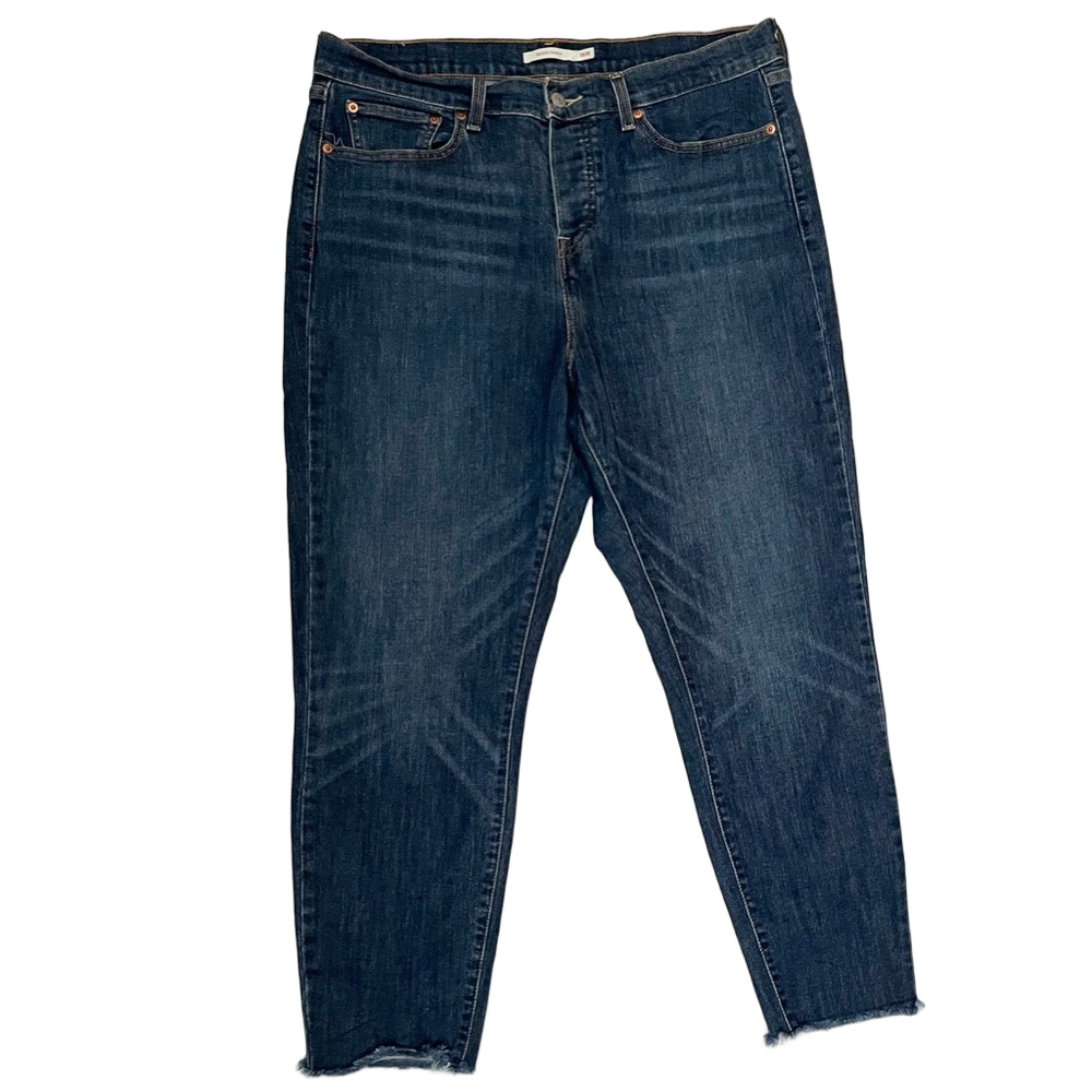 Women's Levi’s Wedgie Skinny Dark Blue Jeans Size 16